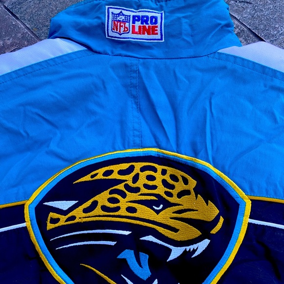 Nike Other - 🐆🏈 VINTAGE NIKE PRO LINE AUTHENTIC JACKSONVILLE JAGUARS BOMBER JACKET SZ L
